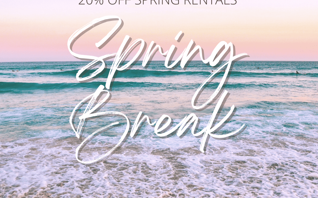 Ready for Spring? Get 20% Off Our Spring Rentals