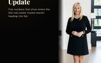 30A Market Update: 5 Numbers That Show Where the Market Stands Heading Into Fall